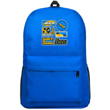 Ikea Backpack SuperPack - Ikea Lettering And Typography Logos On Dark Background