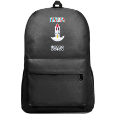 Nasa Backpack SuperPack - Nasa Rocket Launch Cartoon Art On Dark Background