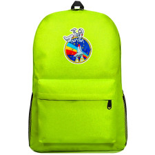 Nasa Backpack SuperPack - Nasa Retro Space Shuttle Cartoon Art On Black Background