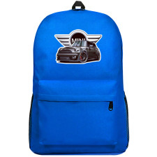 MINI Cooper Backpack SuperPack - MINI Cooper Black Sticker On Logo Background