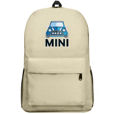 MINI Cooper Backpack SuperPack - MINI Cooper Blue Vector Art Sticker