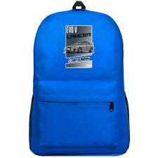 Mitsubishi Backpack SuperPack - Mitsubishi Lancer Evo V 1998 Illustration Poster