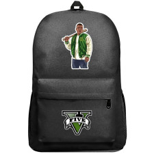 Grand Theft Auto Franklin Clinton Backpack SuperPack - Franklin Clinton Holding Baseball Bat
