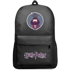 Harry Potter Hagrid Backpack SuperPack - Hagrid And Cat Chibi Cartoon Art Sticker