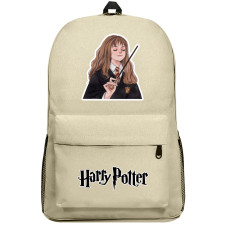 Harry Potter Hermione Granger Backpack SuperPack - Hermione Granger With Magic Wand Cartoon Sticker Art