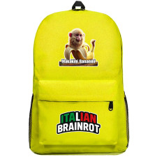 Italian Brainrot Makakini Bananini Backpack SuperPack - Makakini Bananini Characters Series Art