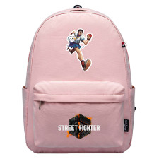 Street Fighter 6 Sakura Kasugano Backpack SuperPack - Sakura Kasugano Running Sticker Art