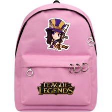 League of Legends Caitlyn Backpack SuperPack - Caitlyn Sitting Chibi Art