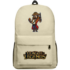 League of Legends Gangplank Backpack SuperPack - Gangplank Red Chibi Art