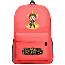 League of Legends Garen Backpack SuperPack - Garen Angry with Sword Chibi Art