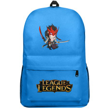 League of Legends Yone Backpack SuperPack - Yone Fighting Posture Chibi Art