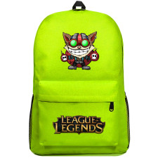 League of Legends Ziggs Backpack SuperPack - Ziggs Holding Bombs Chibi Art