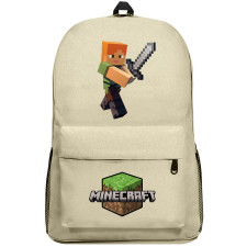 Minecraft Alex Backpack SuperPack - Alex Holding Sword Chibi Art Series