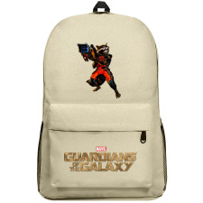 Guardians Of The Galaxy Rocket Raccoon Backpack SuperPack - Rocket Raccoon Holding Laser Cannon Comic Art