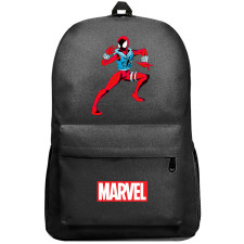 Spider Man Scarlet Spider Backpack SuperPack - Scarlet Spider Side Posture Cartoon Art