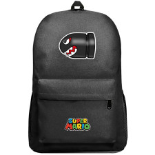 Super Mario Bullet Bill Backpack SuperPack - Bullet Bill Sticker Art