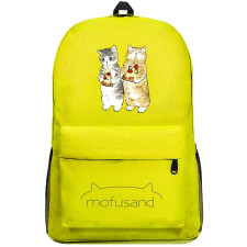 Mofusand Backpack SuperPack - Mofusand Eating Pizza