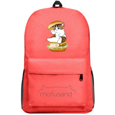 Mofusand Backpack SuperPack - Mofusand Sitting On Burger