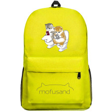 Mofusand Backpack SuperPack - Mofusand Watching Mobile On Toilet