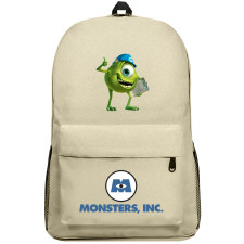 Monster INC Mike Wazowski Backpack SuperPack - Mike Wazowski Wearing Engineering Hat