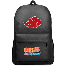 Naruto Shippuden Akatsuki Backpack SuperPack - Naruto Shippuden Akatsuki Icon Cloud Logo