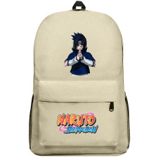 Naruto Shippuden Sasuke Uchiha Backpack SuperPack - Sasuke Uchiha Mudra In Curse Mark Mode Art