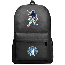 NBA Anthony Edwards Backpack SuperPack - Anthony Edwards Dribbling Sticker Art