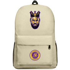 NBA Lebron James Backpack SuperPack - Lebron James Avatar With Crown Sticker Art