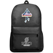 NBA Damian Lillard Backpack SuperPack - Damian Lillard Dribbling Sticker Art