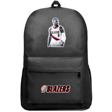 NBA Damian Lillard Backpack SuperPack - Damian Lillard Grayscale Sticker Art