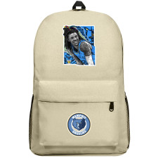 NBA Ja Morant Backpack SuperPack - Ja Morant Grayscale Illustration Sticker Art