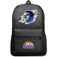 NBA Nikola Jokic Backpack SuperPack - Nikola Jokic Head Vector Illustration Sticker Art