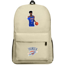 NBA Shai Gilgeous-Alexander Backpack SuperPack - Shai Gilgeous-Alexander Vector Illustration Sticker Art