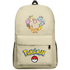 Pokemon Backpack SuperPack - Eevee Family Evolution Heart Art Cartoon Art Series