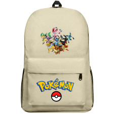 Pokemon Backpack SuperPack - Eevee Family - Flareon Vaporeon Jolteon Umbreon Espion Leafeon Glaceon Sylveon Evolution Cartoon Art Series