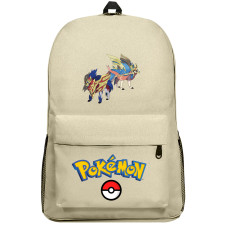 Pokemon Backpack SuperPack - Zamazenta Zacian Sword And Shield Cartoon Art Series