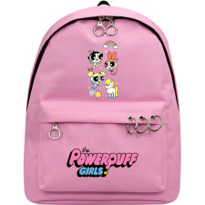 Powerpuff Girls Group Backpack SuperPack - The Power Girls Happy Rainbow Unicorn