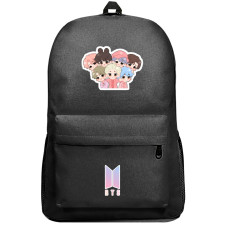 BTS Backpack SuperPack - BTS Cartoon Sticker Art