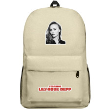 Lily-Rose Depp Backpack SuperPack - Lily-Rose Depp Portrait Grayscale