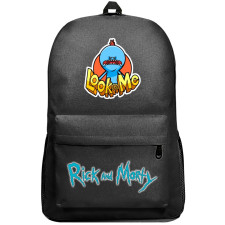 Rick And Morty Mr. Meeseeks Backpack SuperPack - Mr. Meeseeks Look At Me Text Art