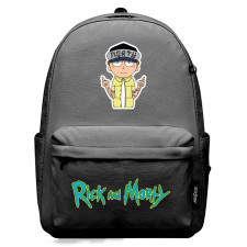 Rick And Morty Backpack SuperPack - Morty Rapper Showing Finger