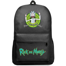 Rick And Morty Rick Backpack SuperPack - Rick Peace Among Worlds Text Art