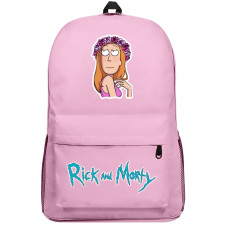 Rick And Morty Summer Smith Backpack SuperPack - Summer Smith Pink Flower On Head