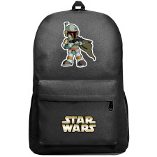 Star Wars Boba Fett Backpack SuperPack - Boba Fett Cartoon Chibi Art