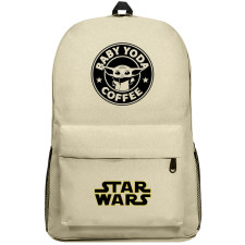 Star Wars Grogu Backpack SuperPack - Grogu Baby Yoda Coffee Round Sticker