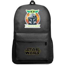 Star Wars Grogu Backpack SuperPack - Grogu And Mandalorian Best Dad In The Galaxy Sticker