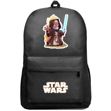 Star Wars Obi-Wan Kenobi Backpack SuperPack - Obi-Wan Kenobi Cartoon Chibi Art
