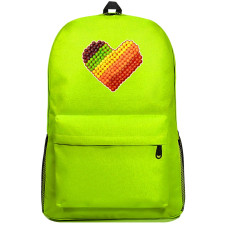 Skittles Backpack SuperPack - Skittles Fruits Chewy Lollies Heart Shape On Red Background