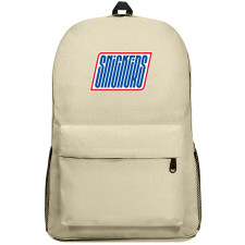 Snickers Backpack SuperPack - Snickers Lettering Series On Brown Background