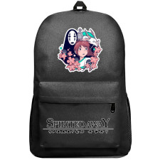 Spirited Away Chihiro Ogino Backpack SuperPack - Chihiro Ogino No Face And Haku Floral Sticker